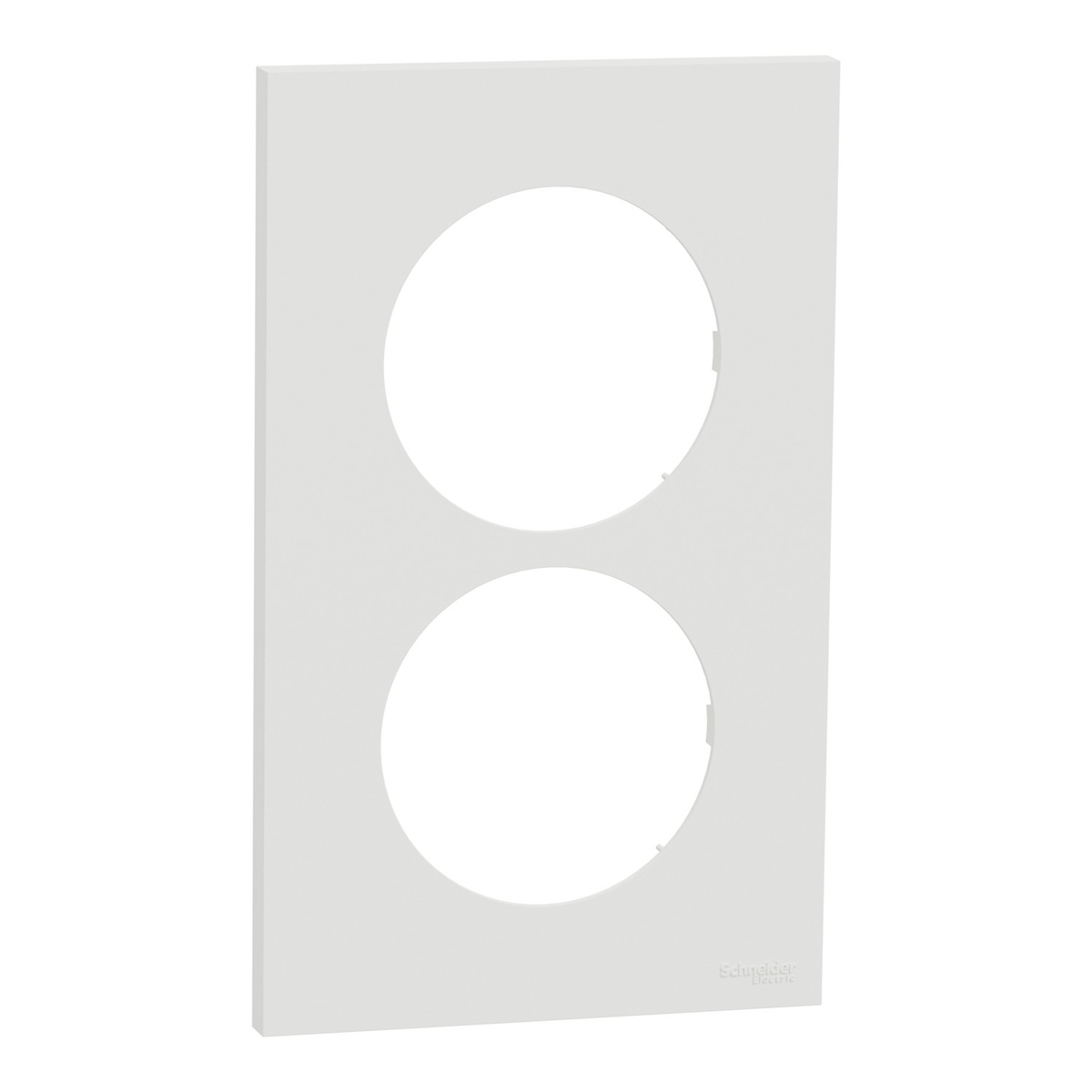 ODACE 2  - PLAQUE 2P ENTRAXE 57 BLANC