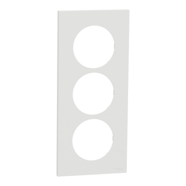 ODACE 2 - PLAQUE 3P ENTRAXE 57 BLANC