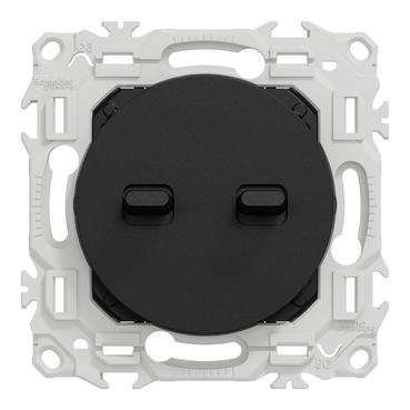 ODACE 2 - POUSSOIR DOUBLE ANTHRACITE