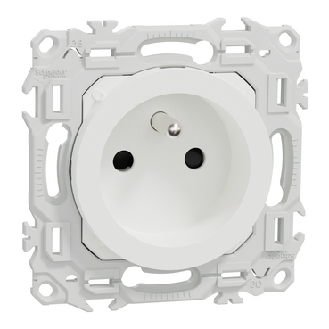 ODACE 2 - PRISE RENO 2P+T BLANC