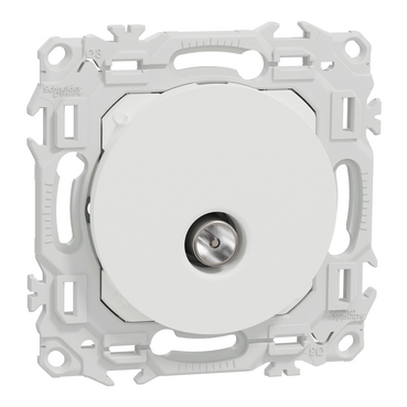 ODACE 2 - PRISE TV SIMPLE BLANC