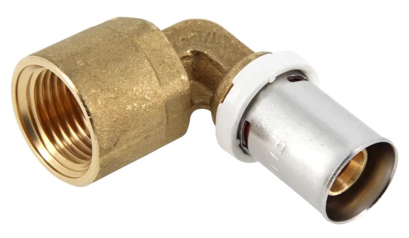 COUDE À SERTIR FEMELLE À VISSER À 90'