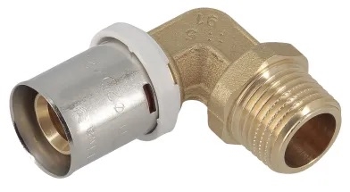 COUDE À SERTIR MÂLE À VISSER À 90'