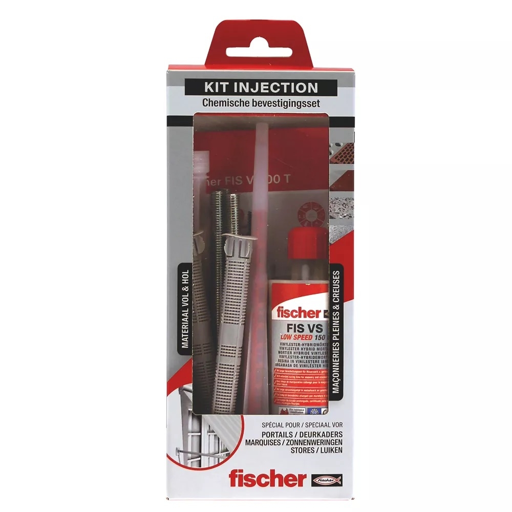 KIT FIXATION CLIM + CART. SCELLEMENT CHIMIQUE FISCHER
