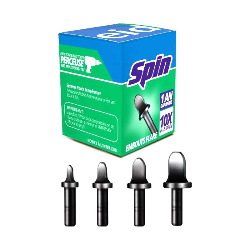 COFFRET 4 TETES FLARE 1/4 3/8 1/2 5/8