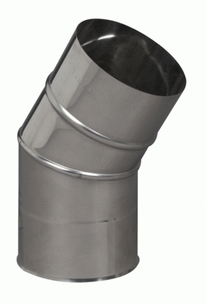 COUDE INOX 304 45° 2 PARTIES ÉP 4/10ème