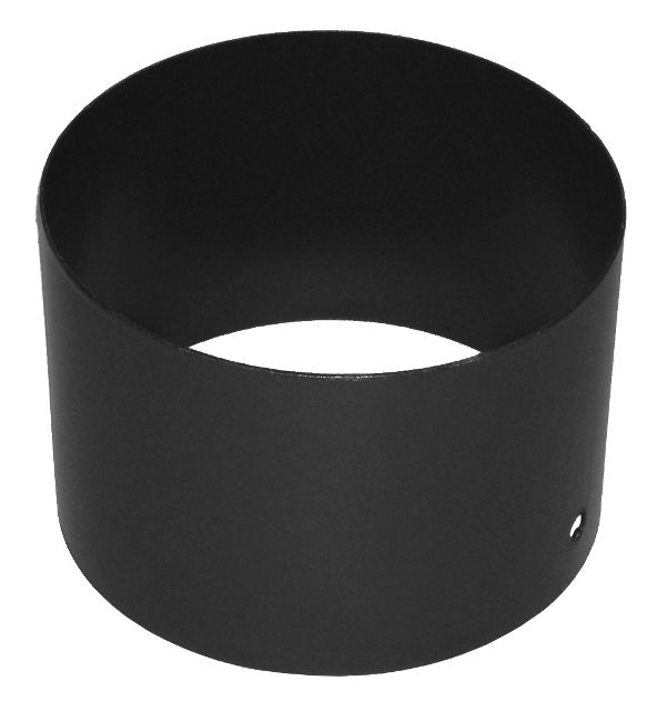 RACCORD ÉMAILLÉ 12CM FF POUR MONTAGE INVERSÉ NOIR MAT