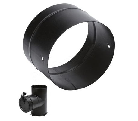 ADAPTATEUR NOIR MAT POUR RÉGULATEUR Ø150MM
