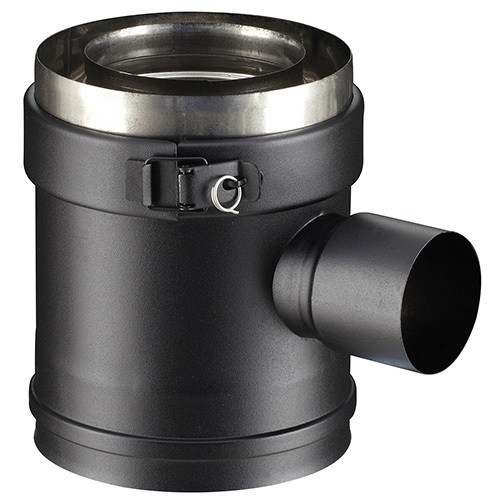 TÉ PRISE D'AIR PGI NOIR Ø 80 /130