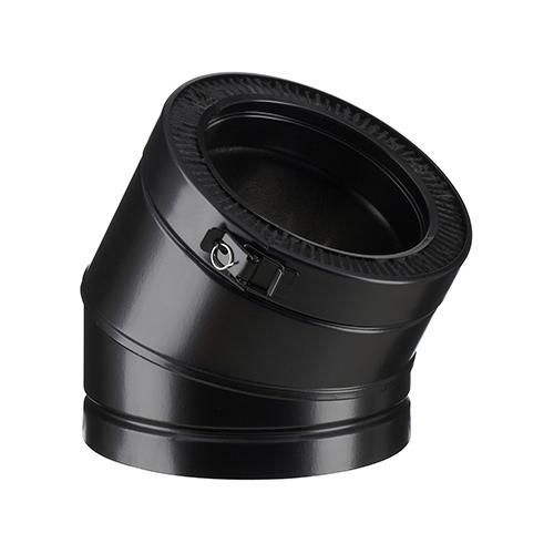 COUDE 30° Ø 150 ZI NOIR MAT 9019