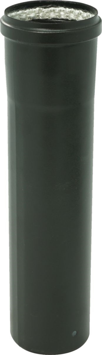 CONDUIT PELLETS 33CM Ø 100 EMAIL NOIR MAT + JOINT VITON