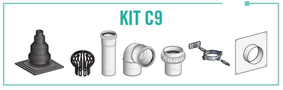 CONDUITS POUR APPAREILS ÉTANCHES POUR CHAUDIÈRE C9