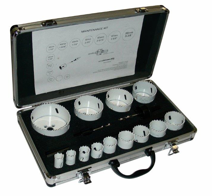 COFFRET DE 13 SCIES TRÉPANS Ø 19 À 86MM