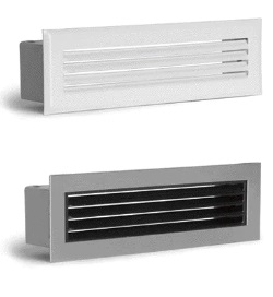 BOUCHE DECOMPRESSION LAMELLE 190X60 BLANCHE + CADRE