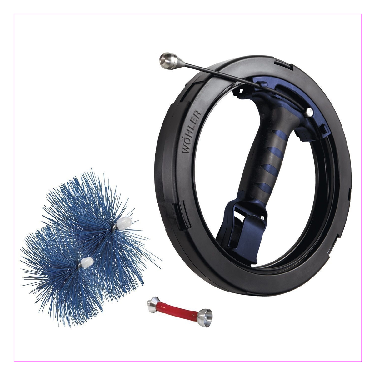 ENROULEUR RAMONAGE MINI S FLEXIBLE Ø4.5MM / 15ML M5 WOLHER