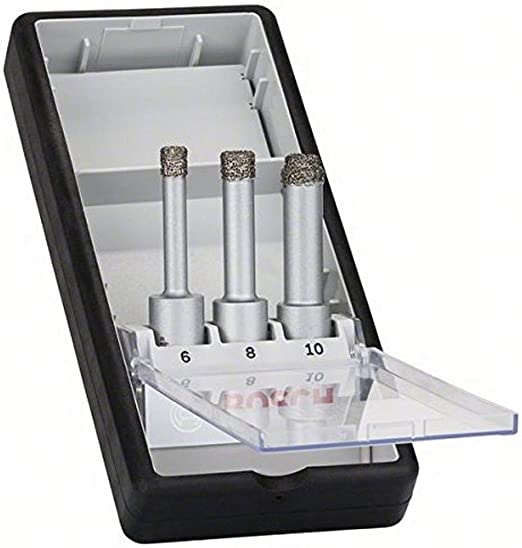 COFFRET DE 3 SCIES TREPAN DIAMANT A SEC EASY DRY Ø 6/8/10
