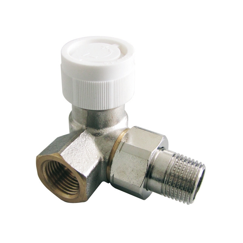 CORPS THERMOSTATIQUE DOUBLE ÉQUERRE AV9 PRÉRÉGLAGE INCORPORÉ