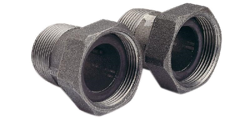 PAIRE D'UNION ACIER AVEC JOINTS POUR CIRCULATEUR DN28