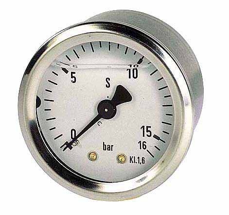 MANOMÈTRE GLYCÉRINE AXIAL 8X13 Ø 63MM