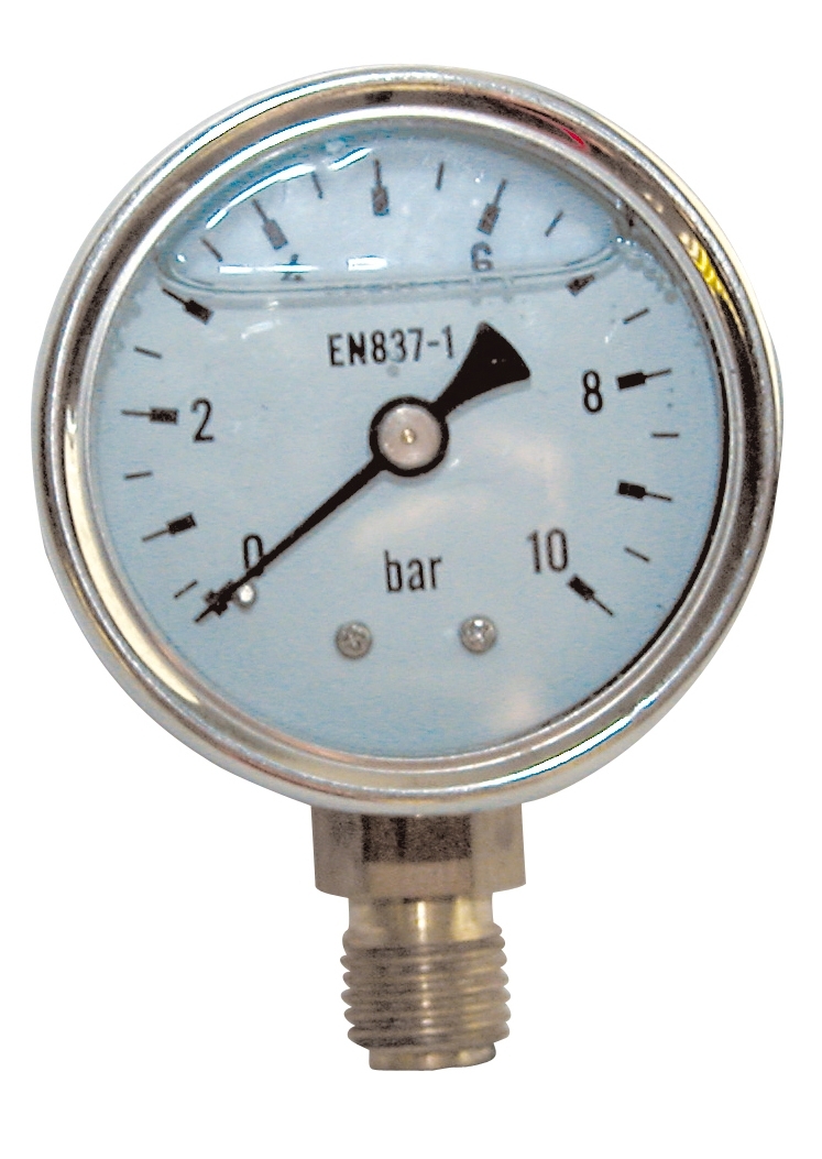 MANOMÈTRE GLYCÉRINE RADIAL 8X13 Ø 63MM