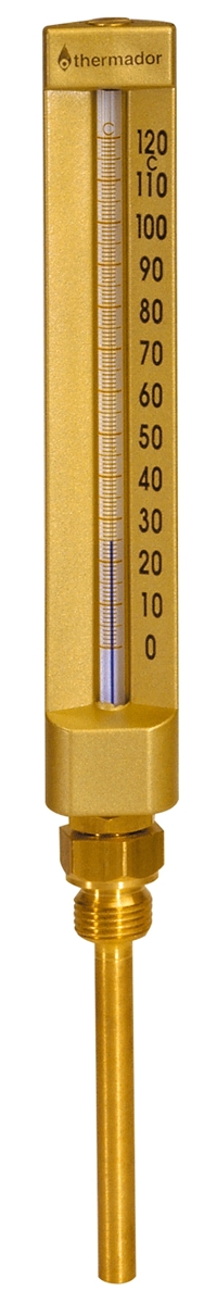 THERMOMÈTRE INDUSTRIE DROIT PLONGEUR 63MM 1/2 MÂLE