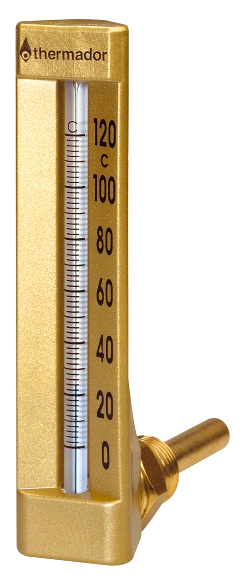 THERMOMÈTRE INDUSTRIE ÉQUERRE PLONGEUR 63MM 1/2 MÂLE