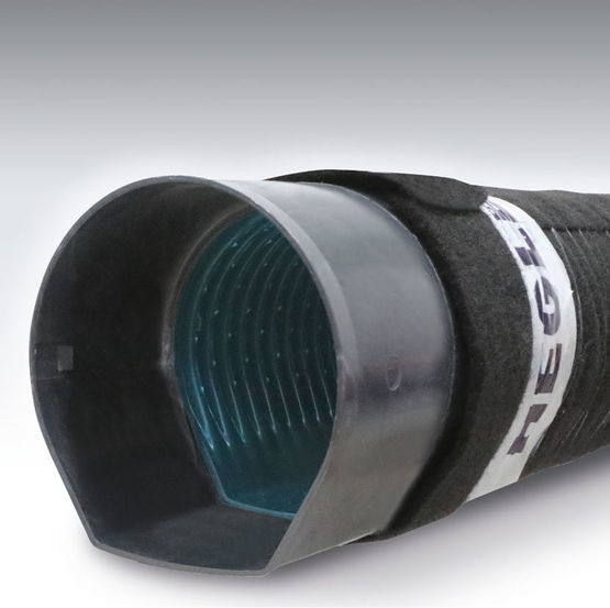 DRAIN BATIMENTÀ FOND PLAT ENROBÉ LONGUEUR DE 3 ML PRIX AU ML