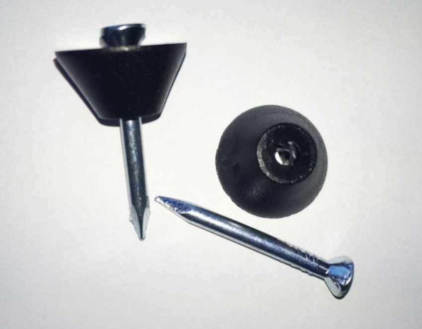 RONDELLES ET CLOU DE MONTAGE / NAPPE NOIRE X 100 PCES