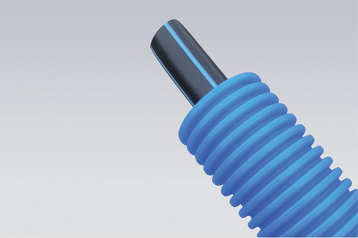 TUBE PE PRÉGAINÉ BLEU Ø 40MM