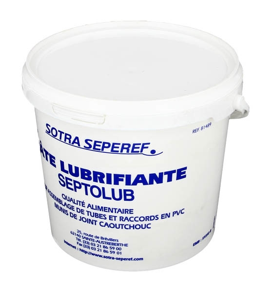 LUBRIFIANT POUR JOINT DE TUBE PVC