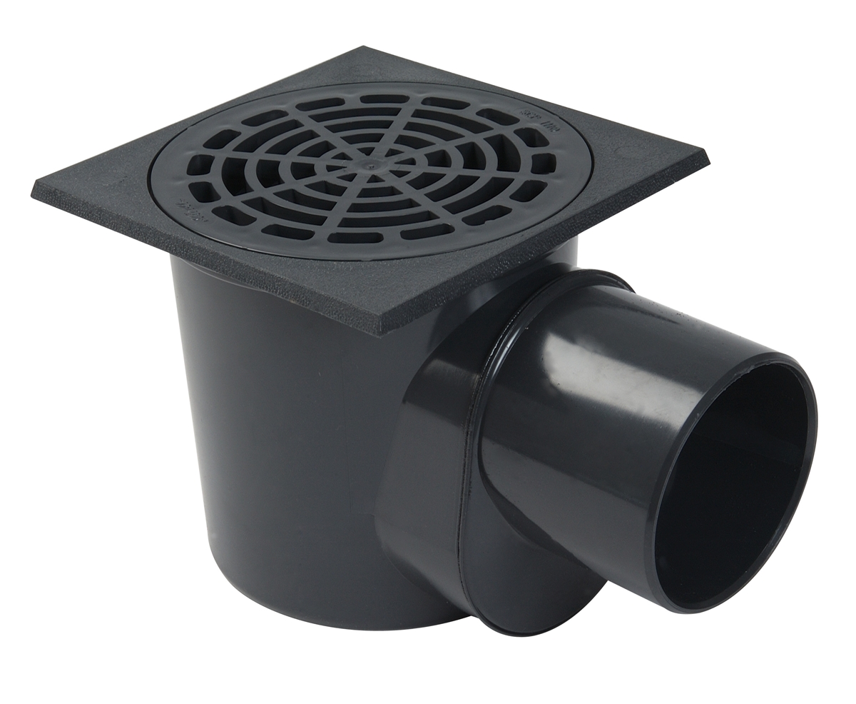 SIPHON À PANIER SORTIE HORIZONTALE Ø100