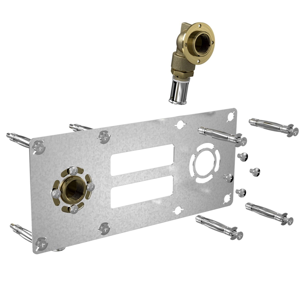 ROBIFIX DBLE F 1/2'' SERTIR PER 16MM - DROIT - ENTRAXE 150MM