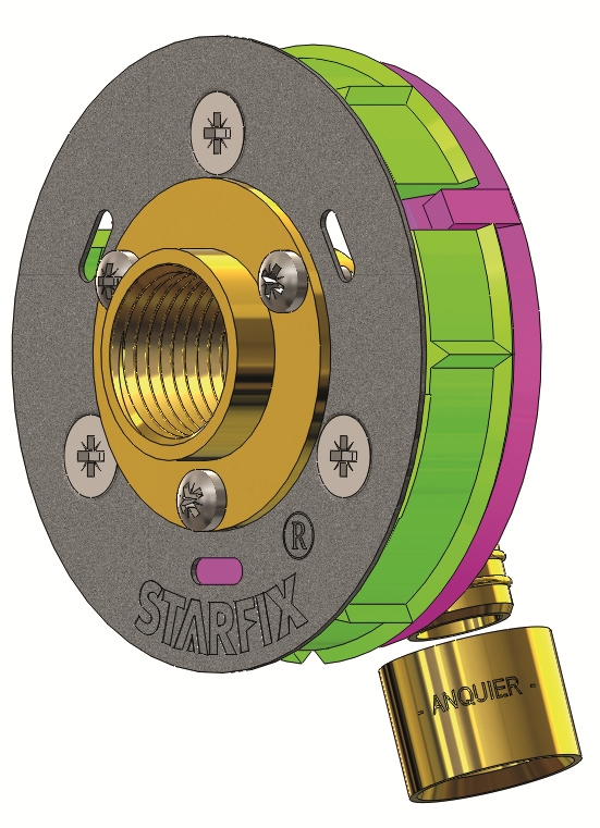 STARFIX MONO F1/2'' PER GLISSEMENT 12MM SORTIE COUDEE