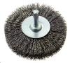 BROSSE CIRCULAIRE SUR TIGE 6MM FIL ACIER 0.3MM 2 RANGS