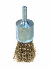 BROSSE EN BOUT SUR TIGE 6MM FIL ACIER 0.3MM