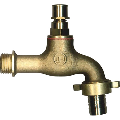 ROBINET D'ARROSAGE AVEC TÊTE CACHE-ENTRÉE BROSSÉE