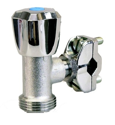 ROBINET CHROMÉ AUTOPERFORANT SUR TUBE CUIVRE