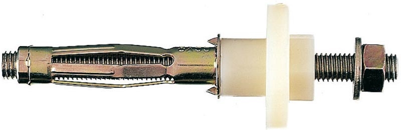 KIT FIXATION SANITAIRE À CHEVILLES MÉTALIQUES À EXPANSION POUR SUPPORT CREUX