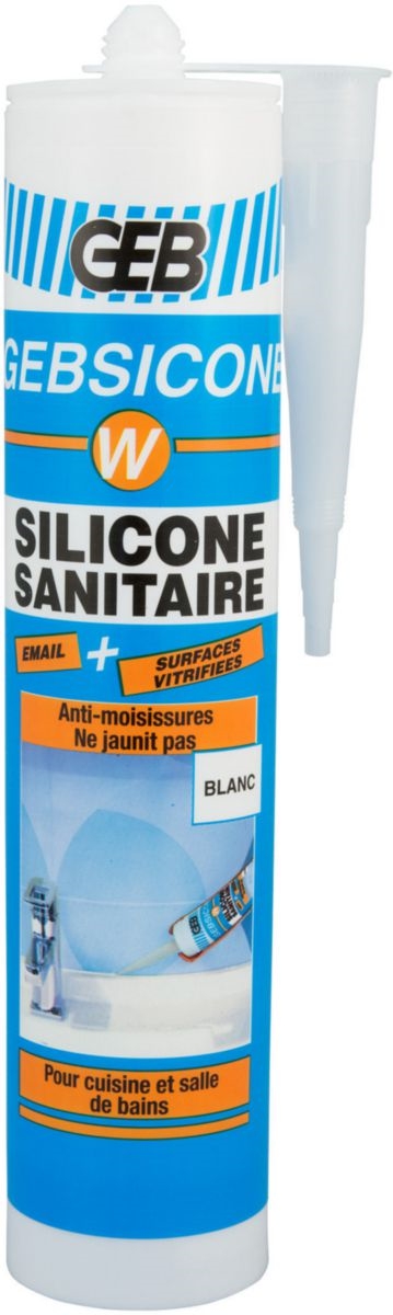 MASTIC SILICONE SANITAIRE AVEC FONGICIDE