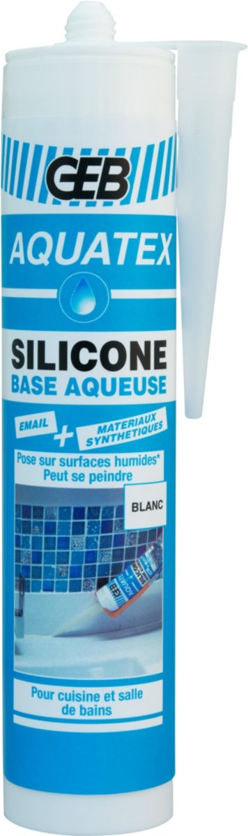 MASTIC SILICONE AQUATEX BLANC
