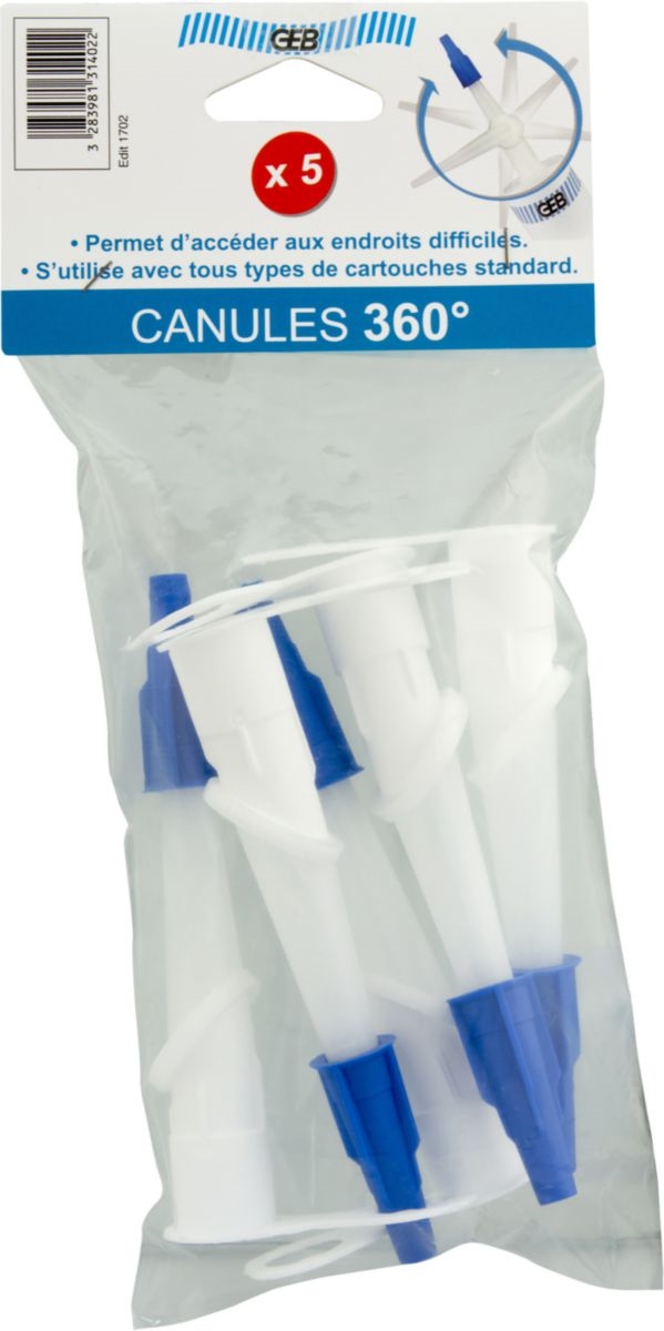 CANULES ORIENTABLE 360° + BOUCHONS