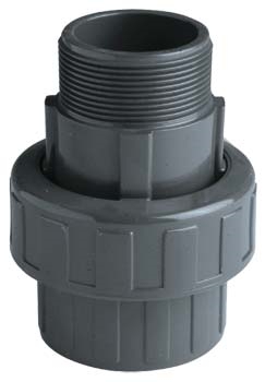 UNION 3 PIÈCES F-FILETÉS PVC-U PN16 M B3F