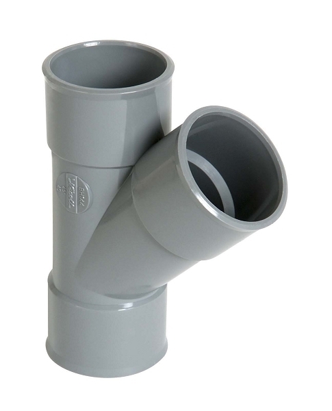 CULOTTE PVC EVACUATION Ø50MM 45° F/F/F BJ144 NICOLL