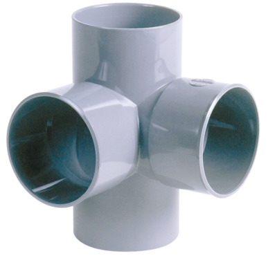 TE DOUBLE PVC EVAC. Ø 40MM 87° MFFF AH18 NICOLL