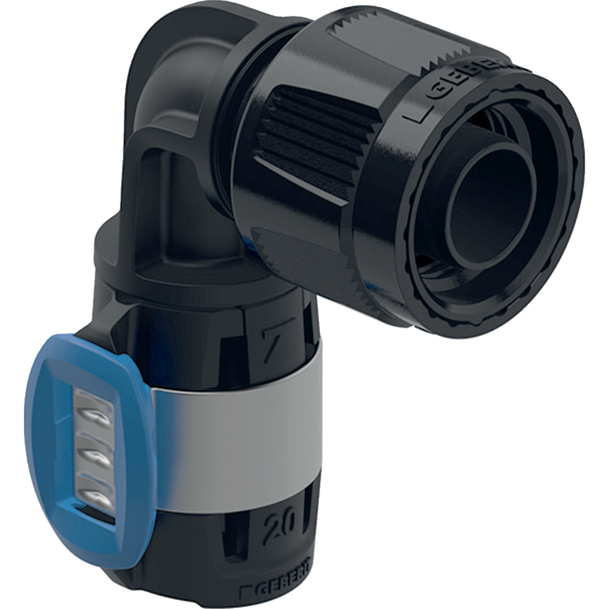 COUDE 90° GEBERIT FLOWFIT AVEC MASTERFIX: PPSU, D=16MM, RPMF=1/2''