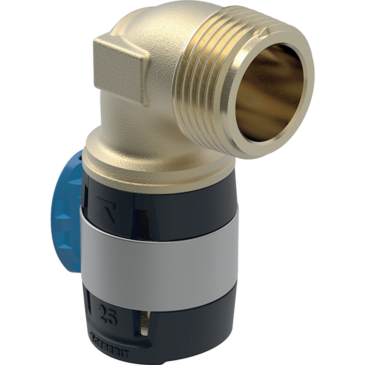 COUDE RACCORD 90° GEBERIT FLOWFIT AVEC FILETAGE MÂLE D=16MM, R=1/2''