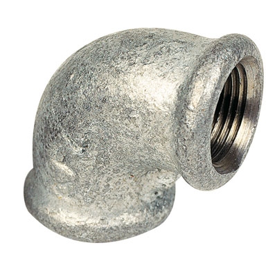 COUDE FONTE MALLÉABLE 90° FF 90 GALVA