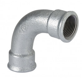 COUDE GRAND RAYON FONT 90° FF 2 GALVANISÉ