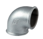 G 90 80X90 COUDE FONTE 90° PR FF GALVA
