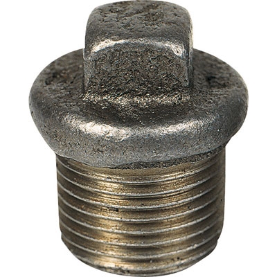 BOUCHON FONTE MALLÉABLE MÂLE 290 NOIR